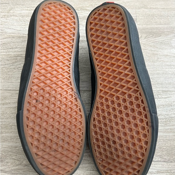 Vans Rowan Low Black Suede Canvas Skate Shoes - Picture 5 of 7